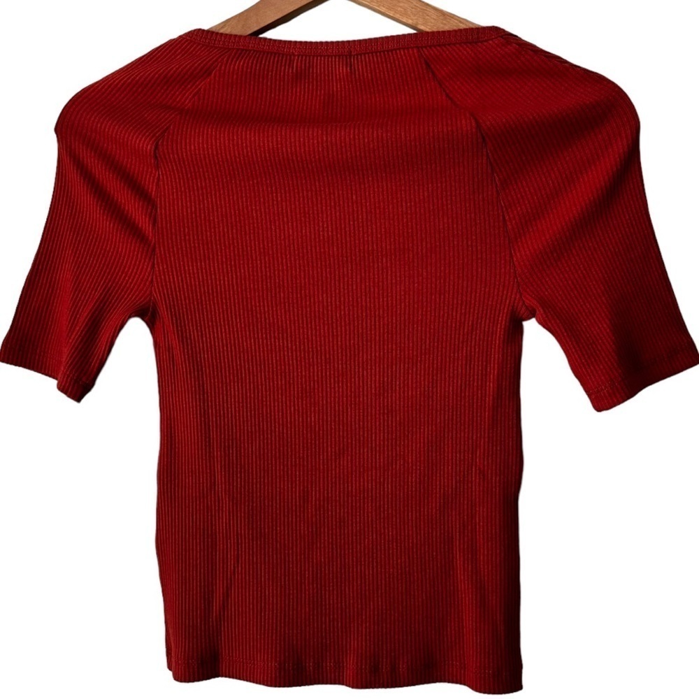 🆕 with tags J.Crew Tie-front vintage rib T-shirt Size:XXS - Picture 7 of 9